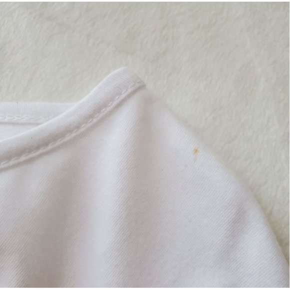 Sadie & Sage Tee S white with black letters words short sleeve fun - Picture 4 of 5